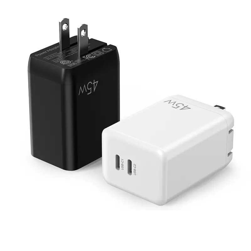 Mobile Phone Usb C Pd qc 3.0 Fast Charger 45w dual USB C Type-c fast Cell Phone Chargers portable charger for iPhone 14